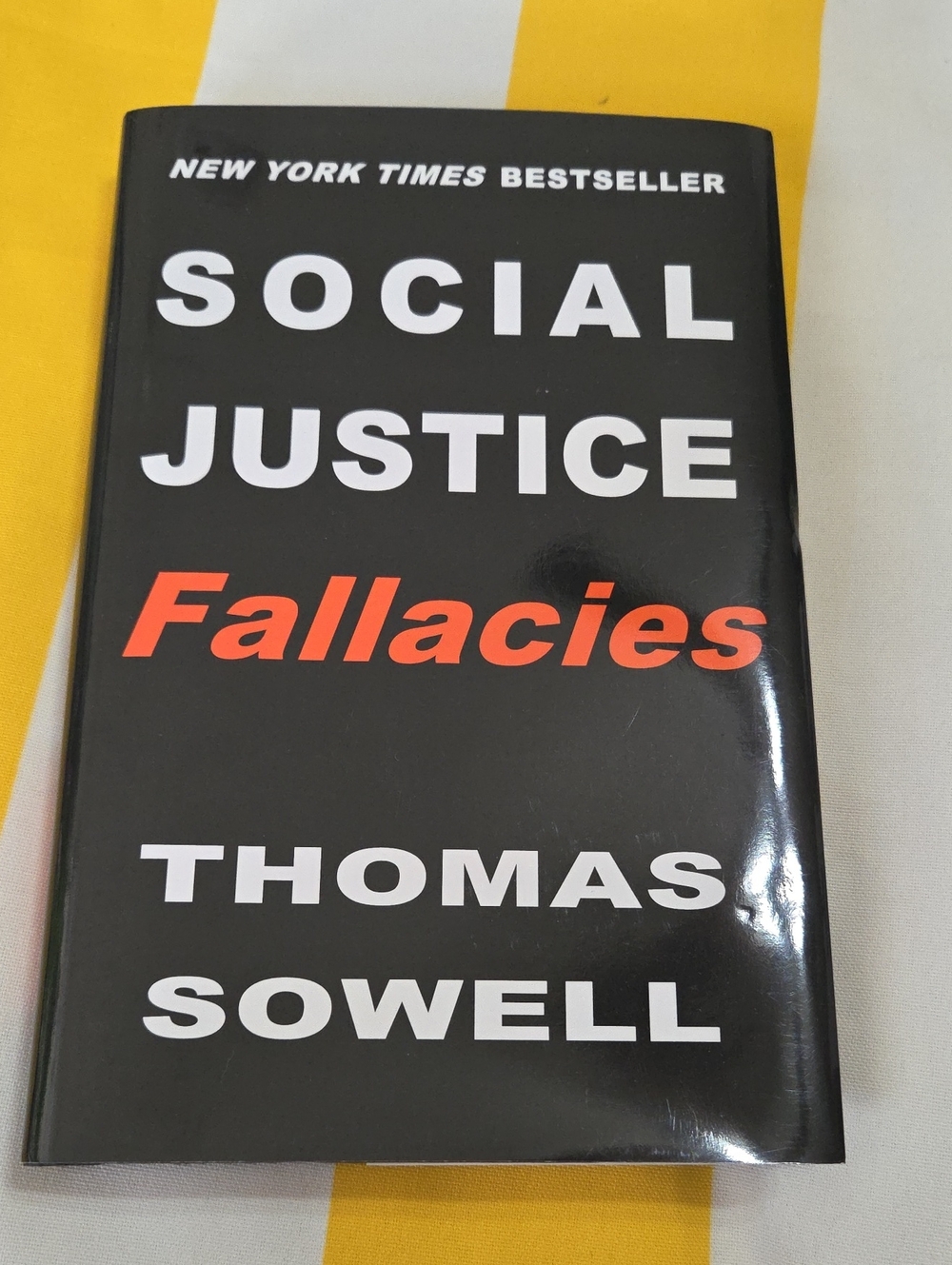 Social Justice Fallacies by Thomas Sowell — Black and Red Coffee Table Book